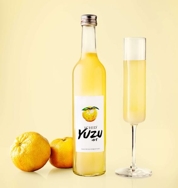 ICHIDŌ Yuzu 500 mL — bottle with fresh yuzu